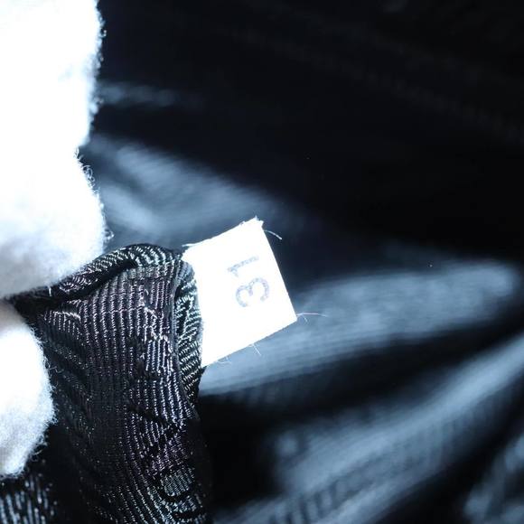 PRADA Hand Bag Nylon Red Silver Auth 98359 - Picture 12 of 16